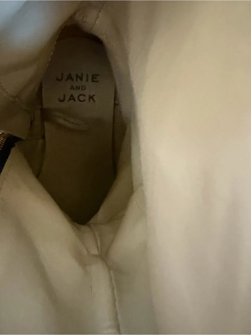 Janie and Jack Girls Navy Mid-Calf Boots Side Zip & Buckle Boho Equestrian